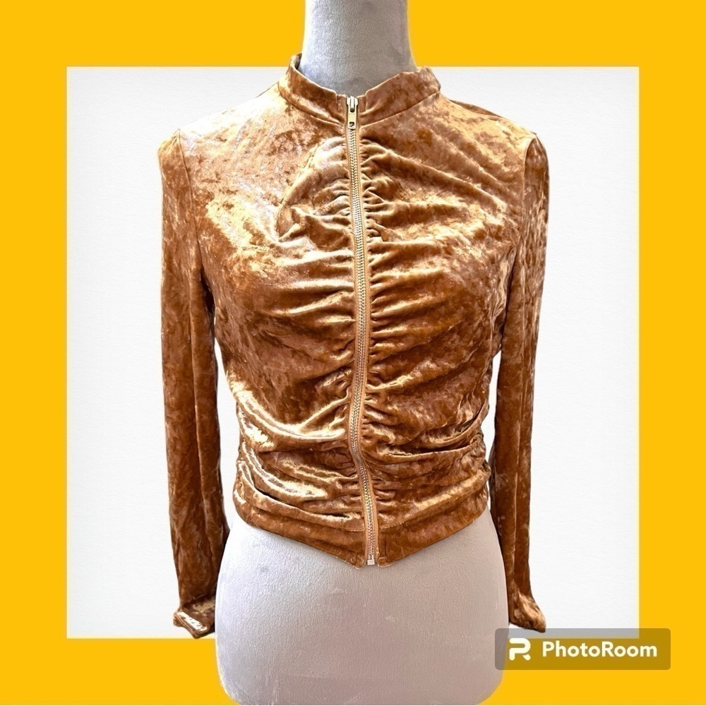 Gold Velour Tracksuit Set Medium
